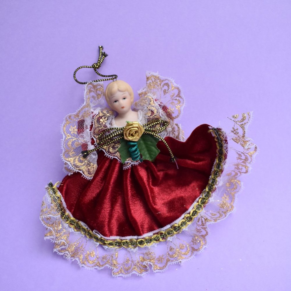Vintage ornament - Ceramic angel